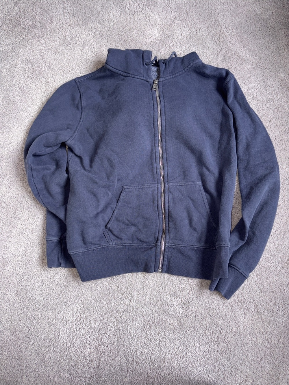Navy Full-Zip sweatshirt from brandy Melville